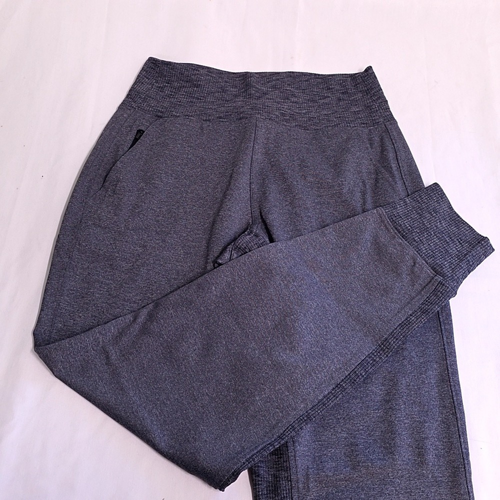 Athleta Venice Jogger Women ST Small Tall Gray Heather High Rise Ribbed Active